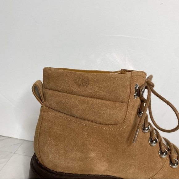 Marc Fisher Nairy Brown Suede Lace Up Hiking Bootie 9 1/2 M - Picture 7 of 16